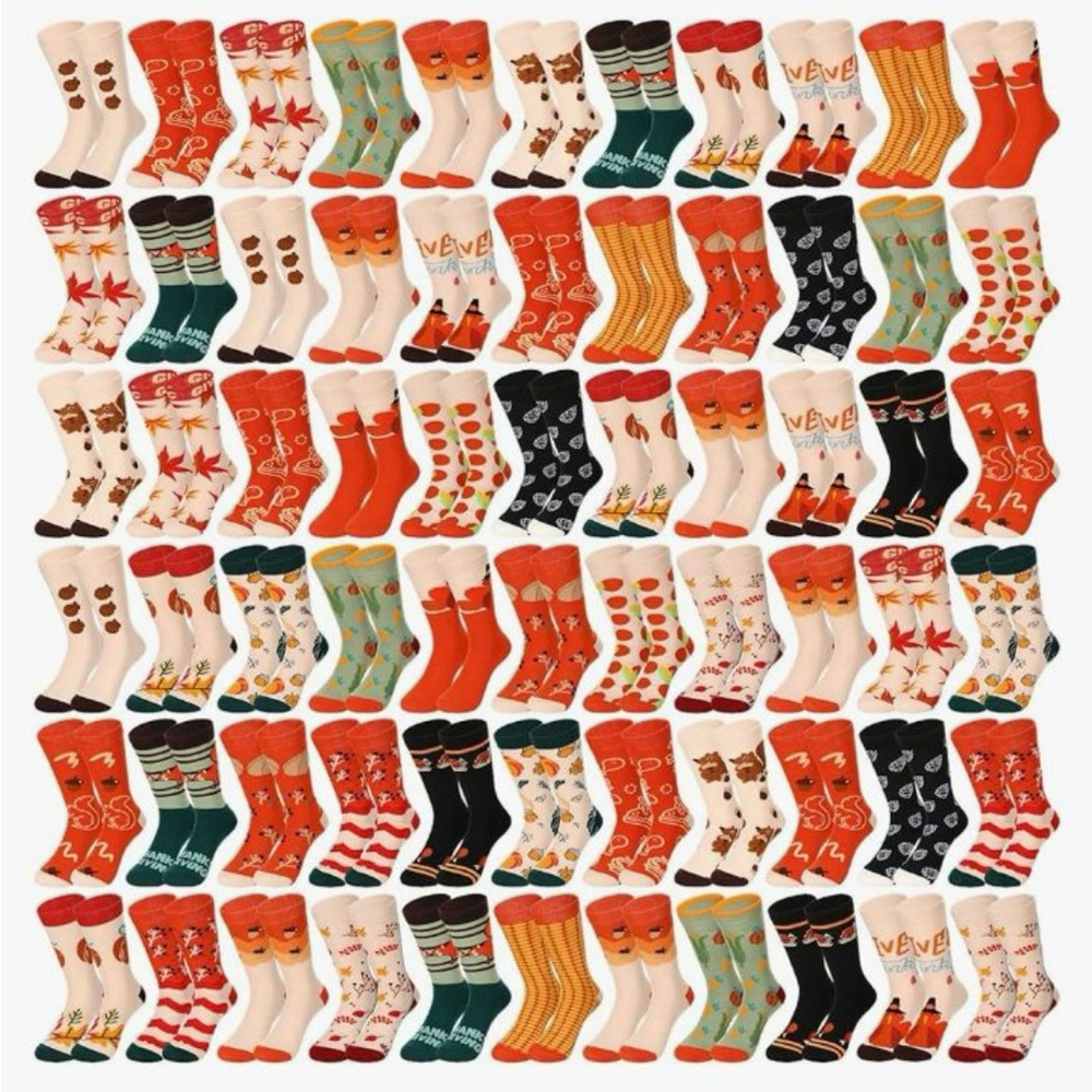 Women, Thanksgiving socks